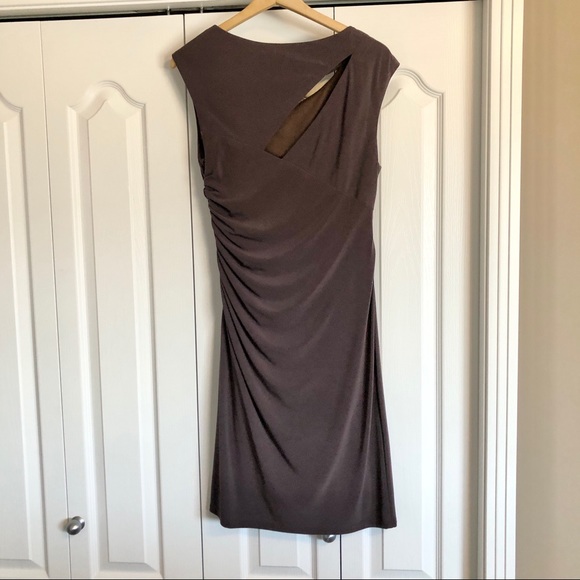 R&M Richards dusty brown keyhole dress - Picture 3 of 4